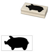 kunstzegel voor varkenssilhouet rubberstempel (Gestempeld)