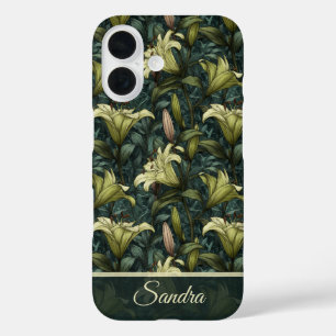 Kunstzinnig afstudeercadeau lelies bloemstuk op ma iPhone 16 hoesje