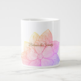 Kunstzinnig Bloemstuk "Evenwicht & Sereniteit" Grote Koffiekop