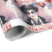 Kunstzinnig cadeaupapier met eigen naam (Rol Hoek)