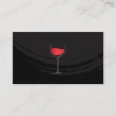 Kunstzinnig geborsteld zwart wijnglas voor rode wi visitekaartje (Voorkant)
