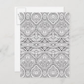 Kunstzinnig geïnspireerd ontwerp briefkaart (Voorkant / Achterkant)