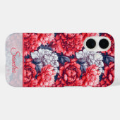 Kunstzinnig huiselijk geschenk Pioennaam Case-Mate iPhone Case (Achterkant (horizontaal))