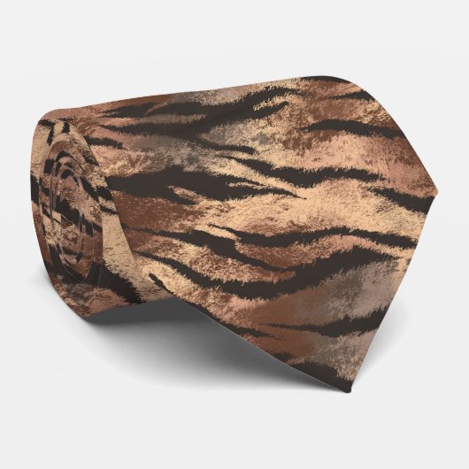 Kunstzinnig huwelijkscadeau voor bruidsjonker Tijg Stropdas (Opgerold)