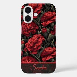 Kunstzinnig Huwelijksgeschenk Anjer Maatwerk iPhone 16 Hoesje