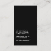 Kunstzinnig ingelijste fotograaf, videograaf visitekaartje (Achterkant)