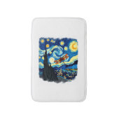 Kunstzinnig Libelle Shirt Van Gogh Starry Night Dr Badmat (Voorkant Verticaal)