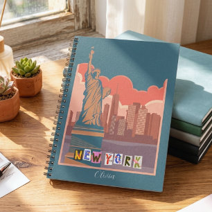 Kunstzinnig New York Skyline Notitieboek – Persoon