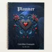 Kunstzinnig ontworpen gotisch hart planner (Voorkant)
