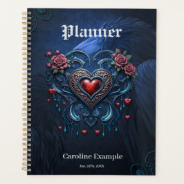 Kunstzinnig ontworpen gotisch hart planner