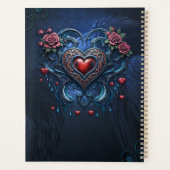 Kunstzinnig ontworpen gotisch hart planner (Achterkant)