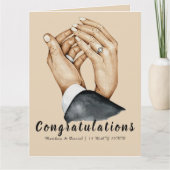 Kunstzinnig Paar Hand in Hand, Net Verliefd Cadeau Kaart (Voorkant)