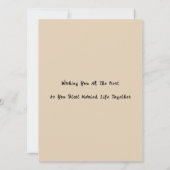 Kunstzinnig Paar Hand in Hand, Nieuw Verloofd Cade Kaart (Achterkant)