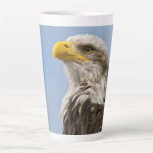 Kunstzinnig portret van een Amerikaanse zeearend i Latte Mok