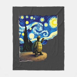 Kunstzinnig Schildpad T-shirt Starnacht Schildpad Fleece Deken