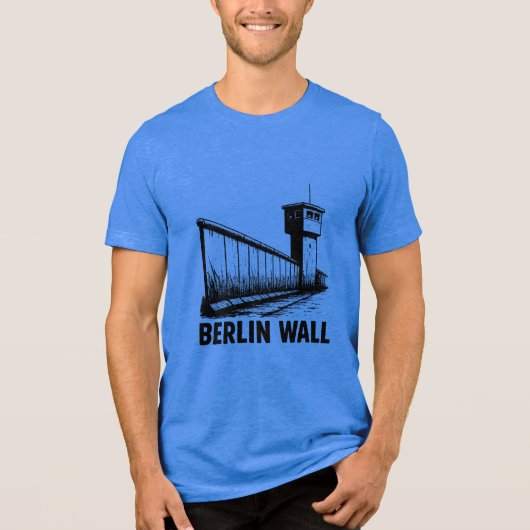 Kunstzinnig T-shirt met Berlijnse Muur – Symbool v (Voorkant)