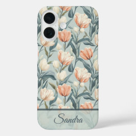 Kunstzinnig Valentijns Cadeau Tulp Naam iPhone 16 Hoesje