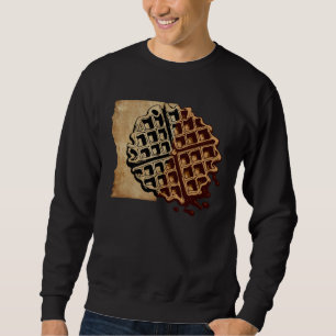 Kunstzinnig wafel eten hobbykok gourmet trui