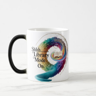 Kunstzinnig warmtegevoelig geschenk voor boekenlie magische mok