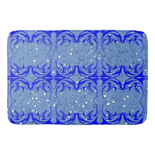 Kunstzinnige Abstract Zee Dolfijn Badmat (Voorkant)