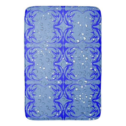 Kunstzinnige Abstract Zee Dolfijn Badmat (Voorkant Verticaal)