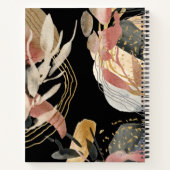 Kunstzinnige abstracte ontwerp met naam notitieboek (Achterkant)