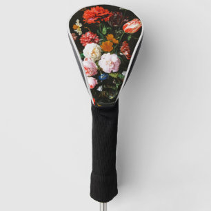 Kunstzinnige afdruk van een donkere, humeurige blo golfheadcover