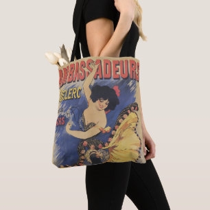 Kunstzinnige Art Nouveau-danser Frans poster Tote Bag