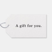 Kunstzinnige baby shower cadeaulabel (Achterkant Horizontaal)