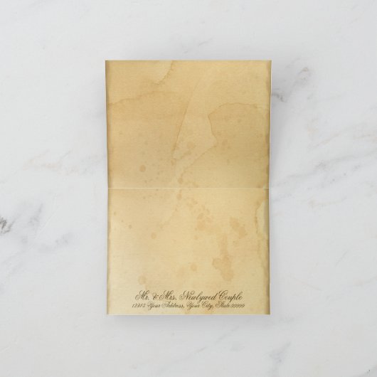 Kunstzinnige bedankkaart in de stijl van antiek th (Binnen)