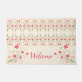 Kunstzinnige bloem met patroon deurmat (Voorkant)