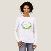 Kunstzinnige bloemenslinger Tri-Blend shirt (Voorkant)