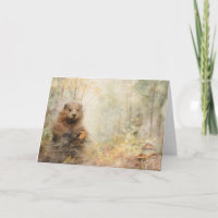 Kunstzinnige bosdieren Wilde bever groet