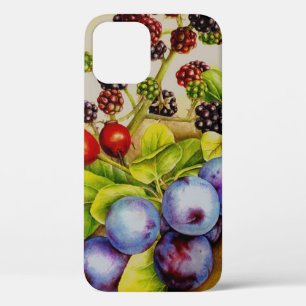 Kunstzinnige botanische iphone hoesje met vruchten