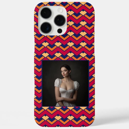 Kunstzinnige cadeaus voor echtgenoot Chevron-patro Case-Mate iPhone Case (Achterkant)