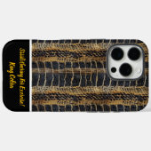 Kunstzinnige geweven slangenhuidtexturen Case-Mate iPhone case (Achterkant (horizontaal))