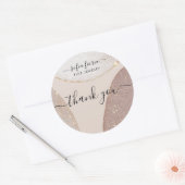 Kunstzinnige Glitter Sieraden Bedankt Sticker (Envelop)