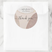 Kunstzinnige Glitter Sieraden Bedankt Sticker (Tas)