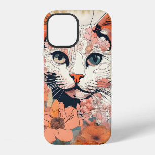 Kunstzinnige Kat iPhone 12 Hoesje