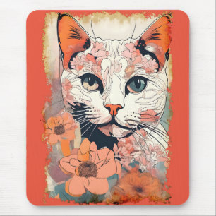 Kunstzinnige Kat Muismat