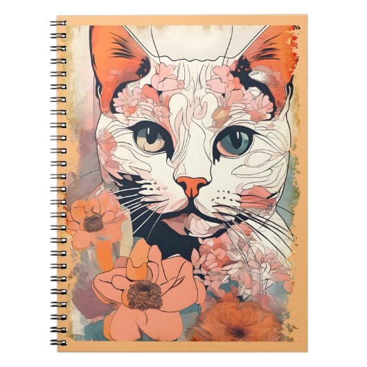 Kunstzinnige Kat Notitieboek (Voorkant)