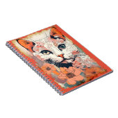 Kunstzinnige Kat Notitieboek (Rechterzijde)