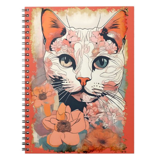 Kunstzinnige Kat Notitieboek (Voorkant)