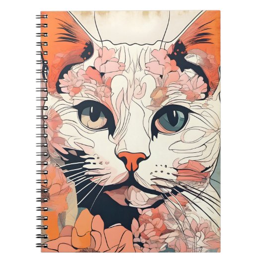 Kunstzinnige Kat Notitieboek (Voorkant)