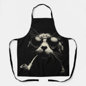 Kunstzinnige Kat - Perfect Geschenk voor Kattenlie Schort (Voorkant)