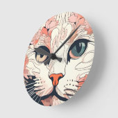 Kunstzinnige Kat Ronde Klok (Hoek)