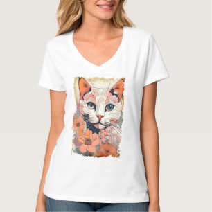 Kunstzinnige Kat T-shirt
