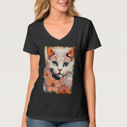 Kunstzinnige Kat T-shirt (Voorkant)