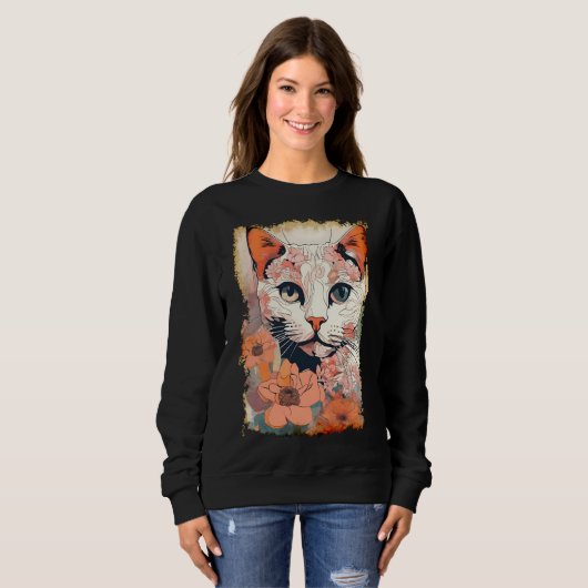 Kunstzinnige Kat Trui (Voorkant volledig)