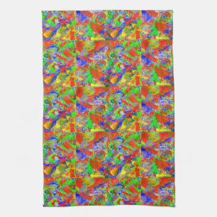 Kunstzinnige keukenhanddoek